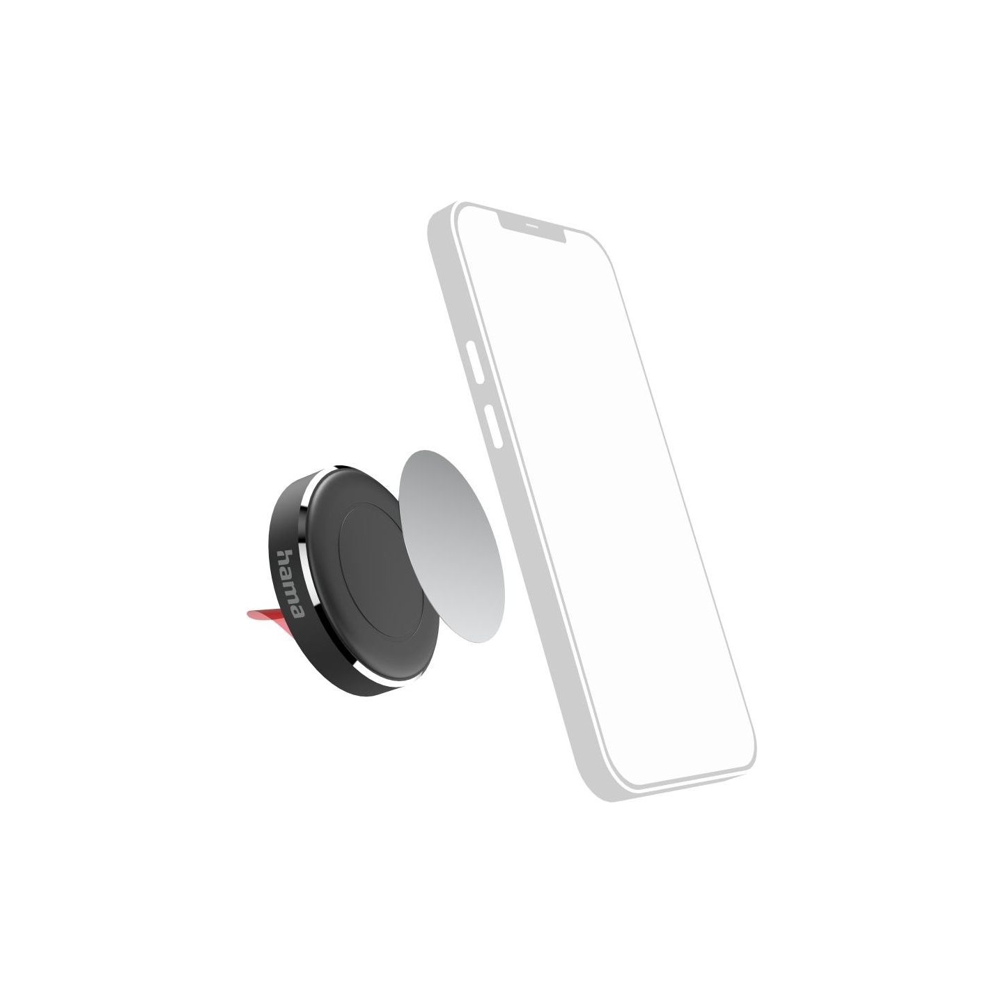 Hama 00201518 Magnet Car Mobile Phone Holder for Dashboard, 360 Rotation Universal