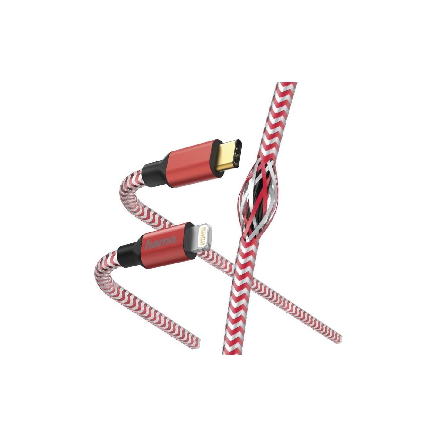 Hama 00183310 USB Type-C Cable - Lighting MFI 1.5m Red