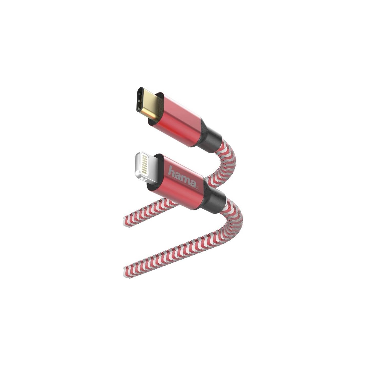 Hama 00183310 USB Type-C Cable - Lighting MFI 1.5m Red