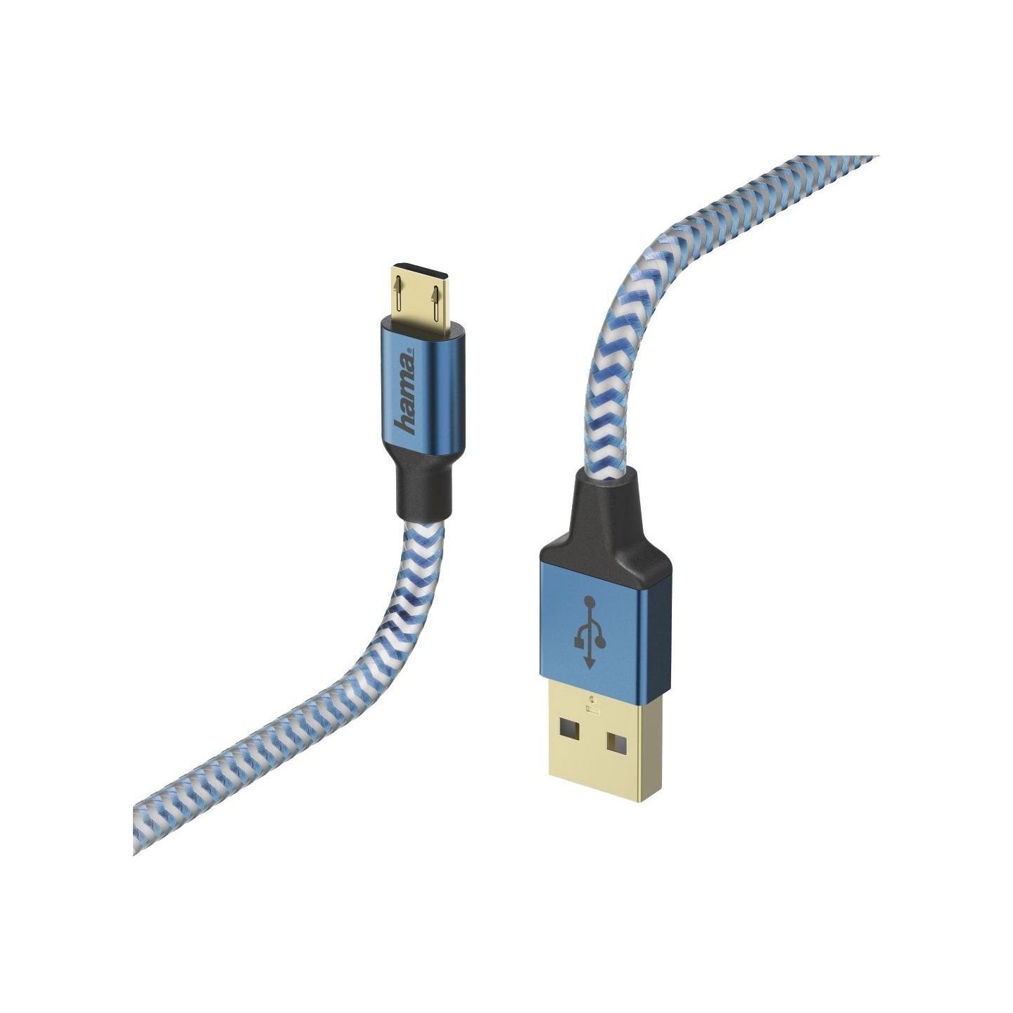 Hama 00178289 Cable USB 1,5 m USB 2.0 USB A Micro-USB B Blue