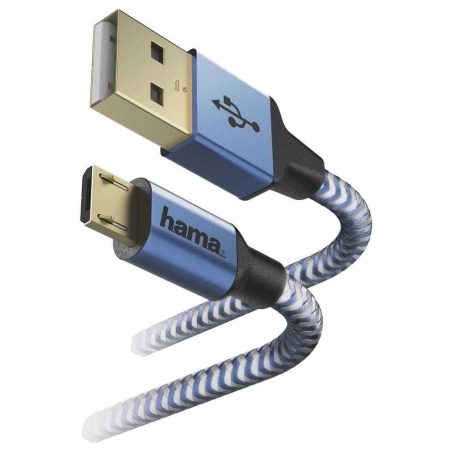 Hama 00178289 Cable USB 1,5 m USB 2.0 USB A Micro-USB B Blue