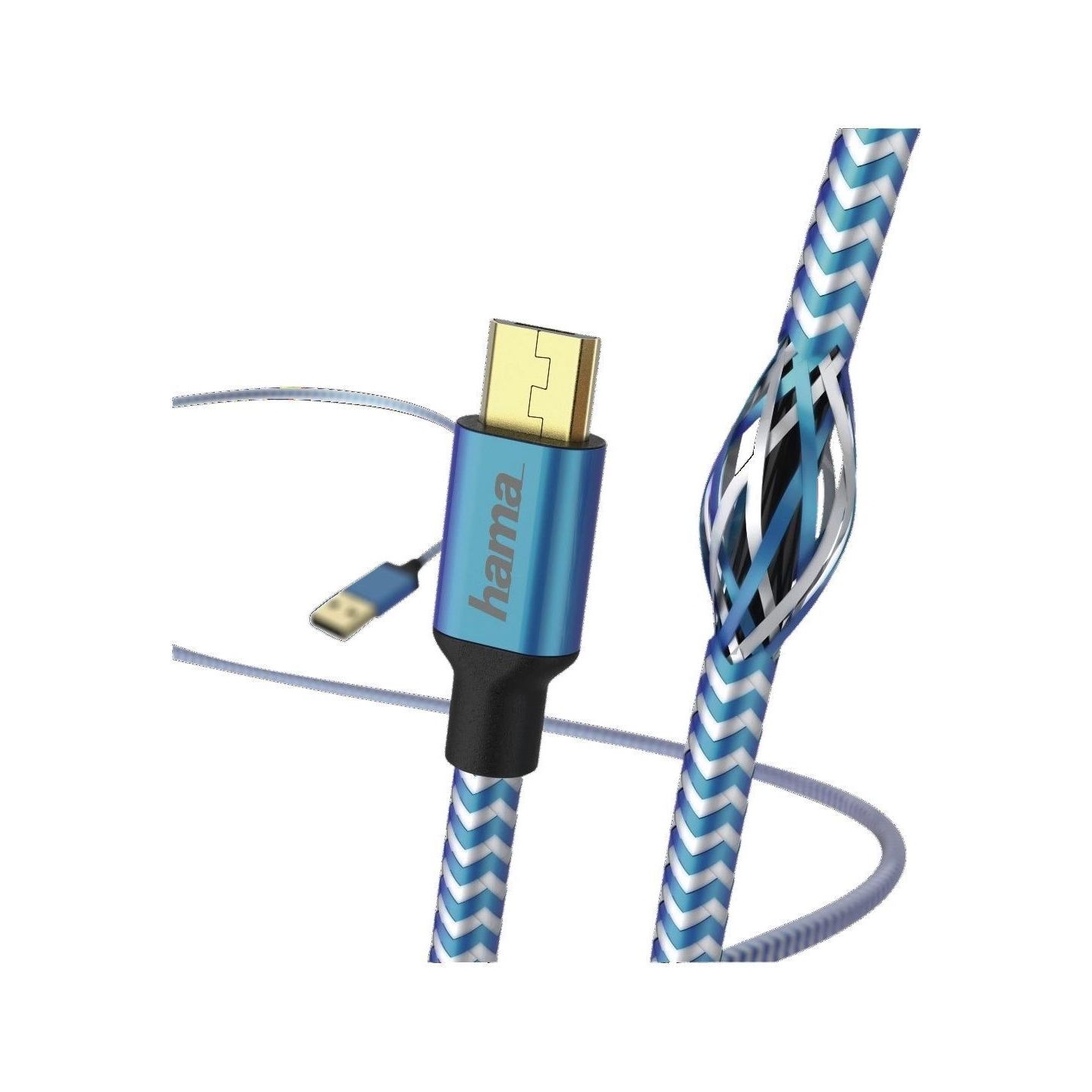 Hama 00178289 Cable USB 1,5 m USB 2.0 USB A Micro-USB B Blue