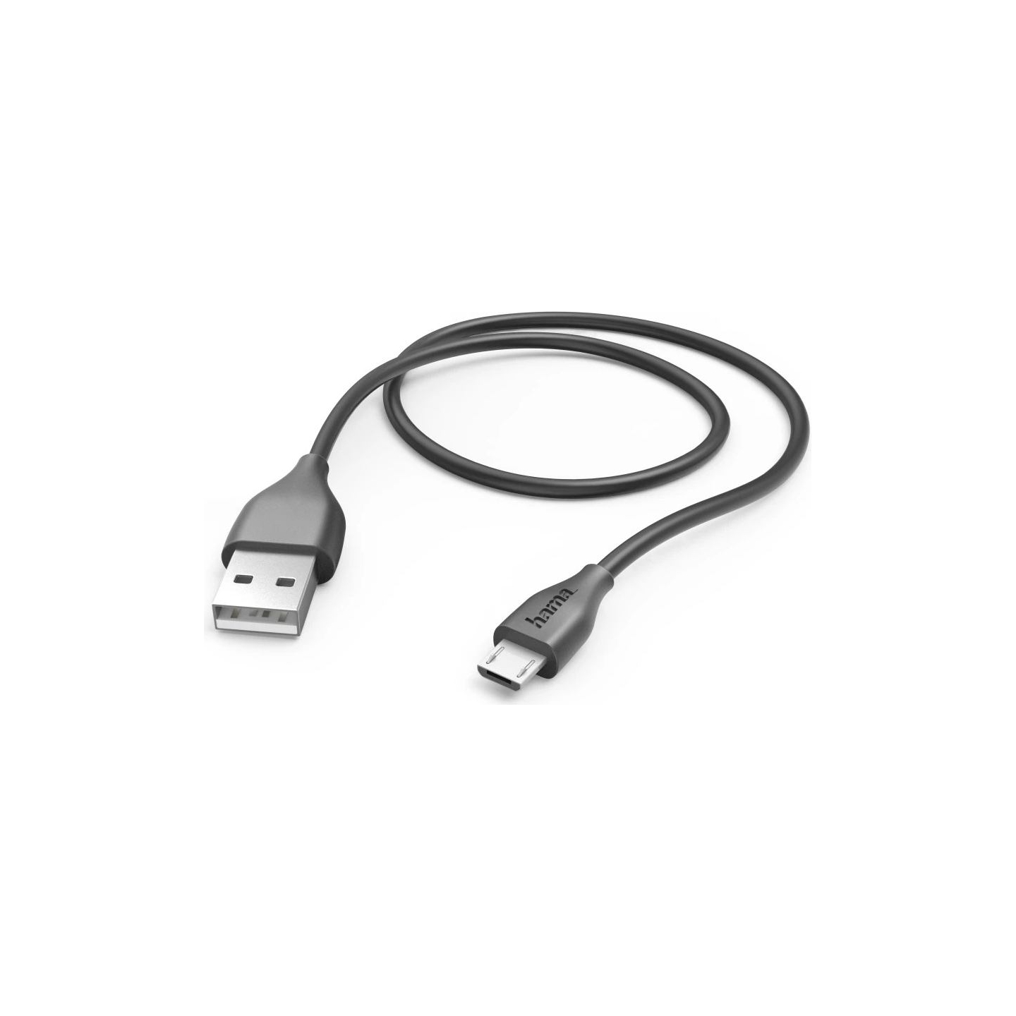 Hama 00173610 Charging/Data Cable, Micro-USB 1.4m Black