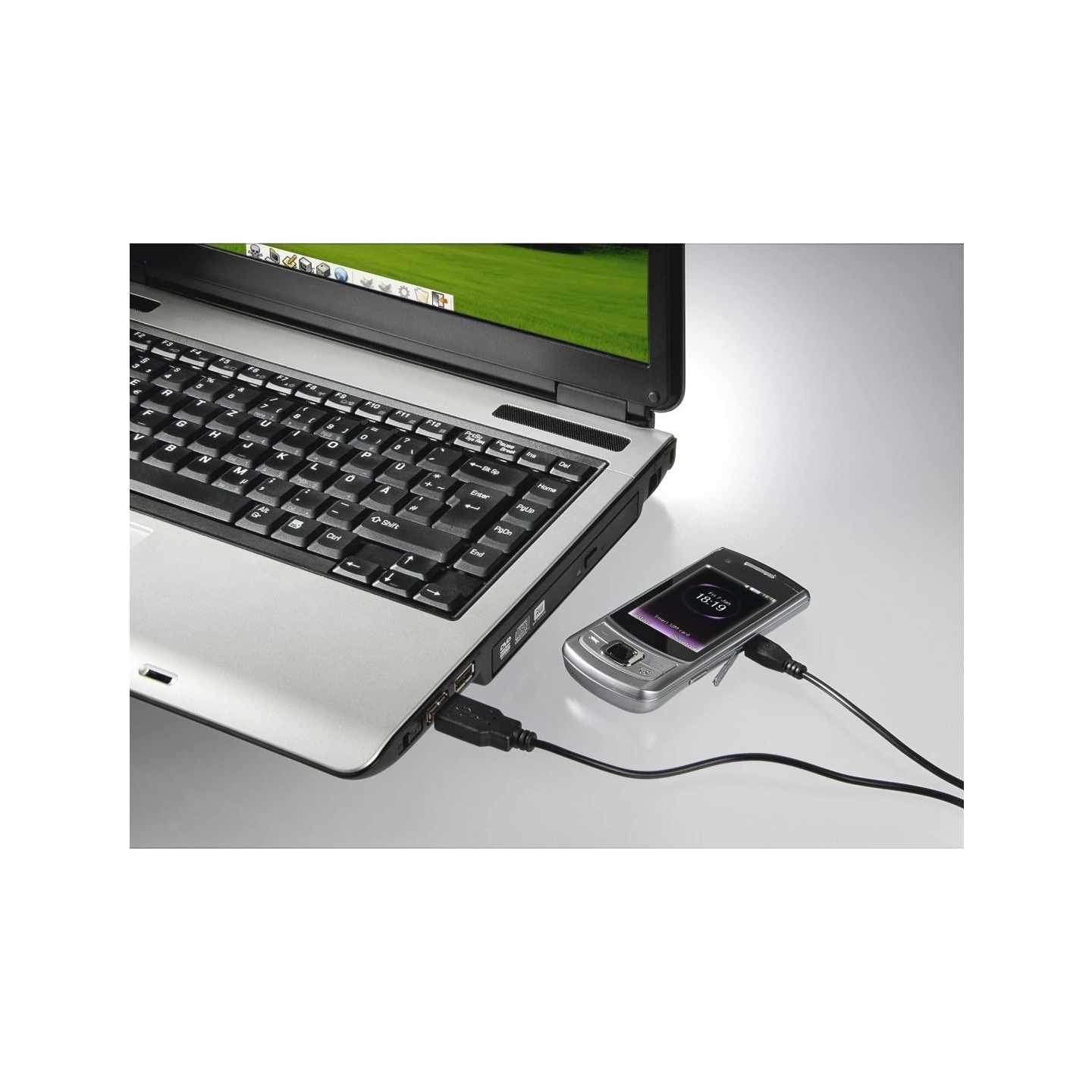 Hama 00173610 Charging/Data Cable, Micro-USB 1.4m Black