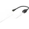 Hama 00173892 USB 2.0 Adapter Cable, OTG micro B plug - A socket 15cm black