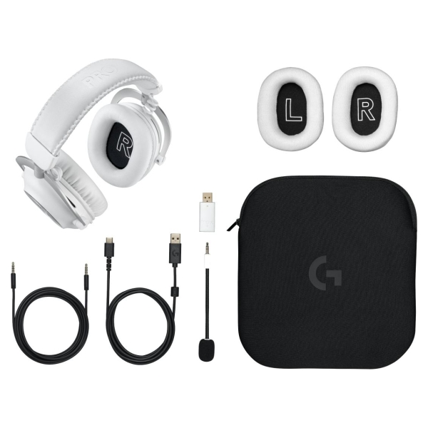 Logitech G Pro X 2 Lightspeed Wi reless White 981-00126