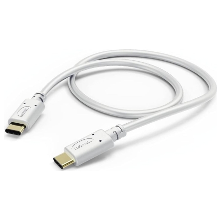 Hama 00183328 Charging/Data Cable, USB Type-C - USB Type-C 1.5m White