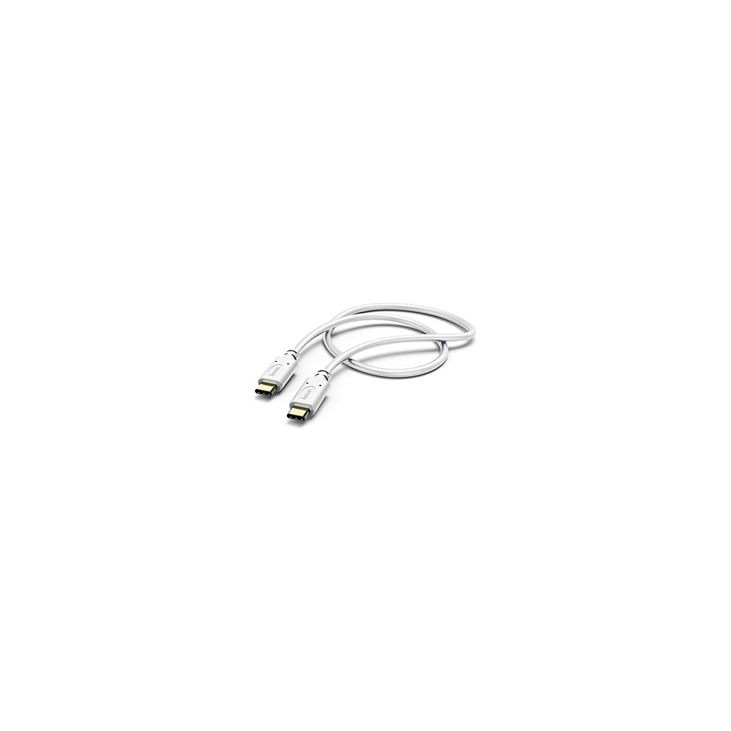 Hama 00183328 Charging/Data Cable, USB Type-C - USB Type-C 1.5m White