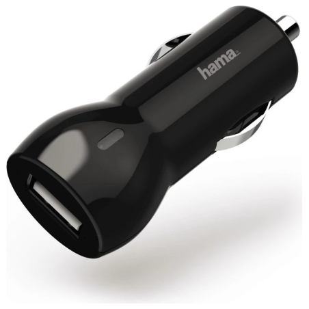 Hama 00183259 Car Charger 2.4A, Black