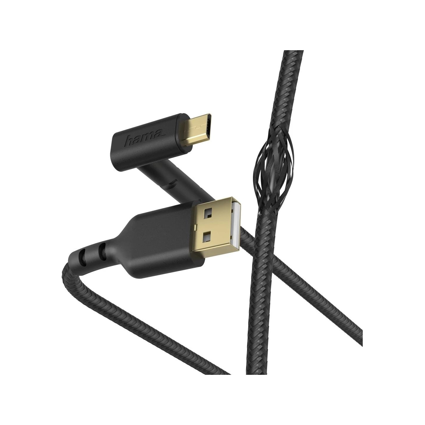 Hama 00187215 Stand Charging/Data Cable, Micro-USB 1.5m black