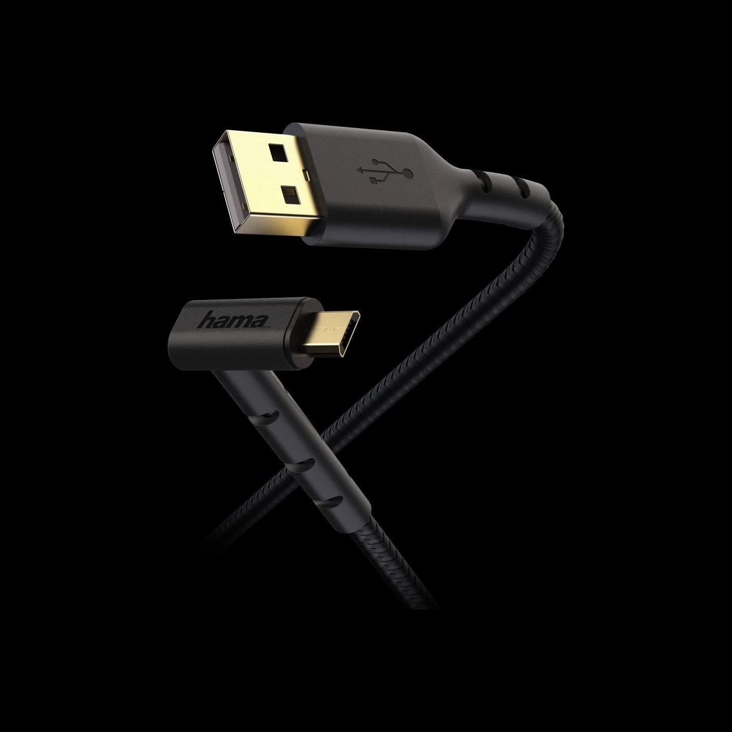 Hama 00187215 Stand Charging/Data Cable, Micro-USB 1.5m black