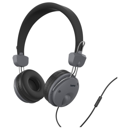 Hama 00184145 Fun On-ear Headphones, Black