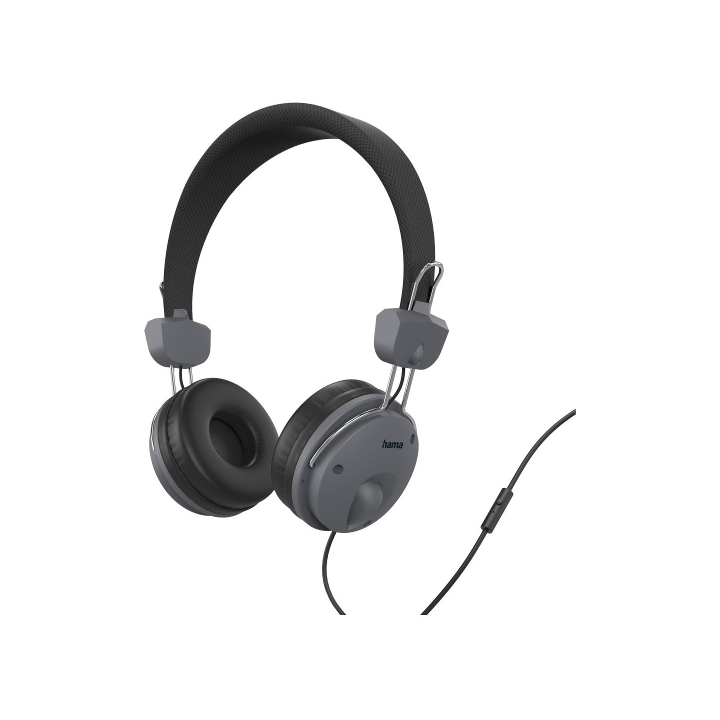 Hama 00184145 Fun On-ear Headphones, Black