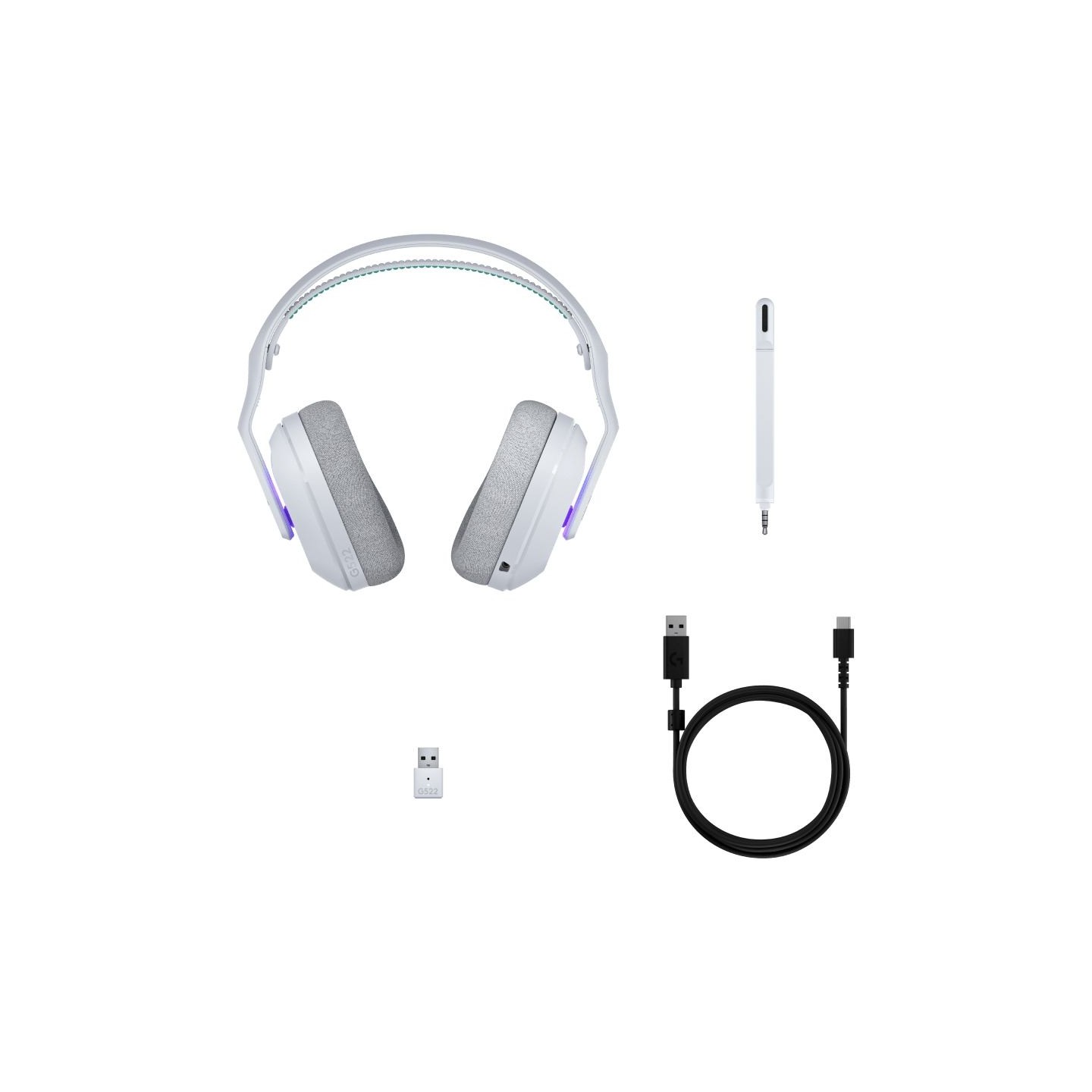 Logitech G522 LIGHTSPEED Wireless Gaming Headset - WHITE - EMEA28i-935 - 2.4GHZ