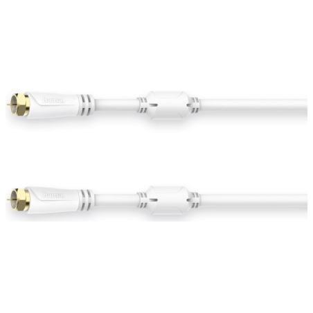 Hama 00205251 SAT Connection Cable, F-Plug - F-Plug, Gold-Plated 1.5m 100dB