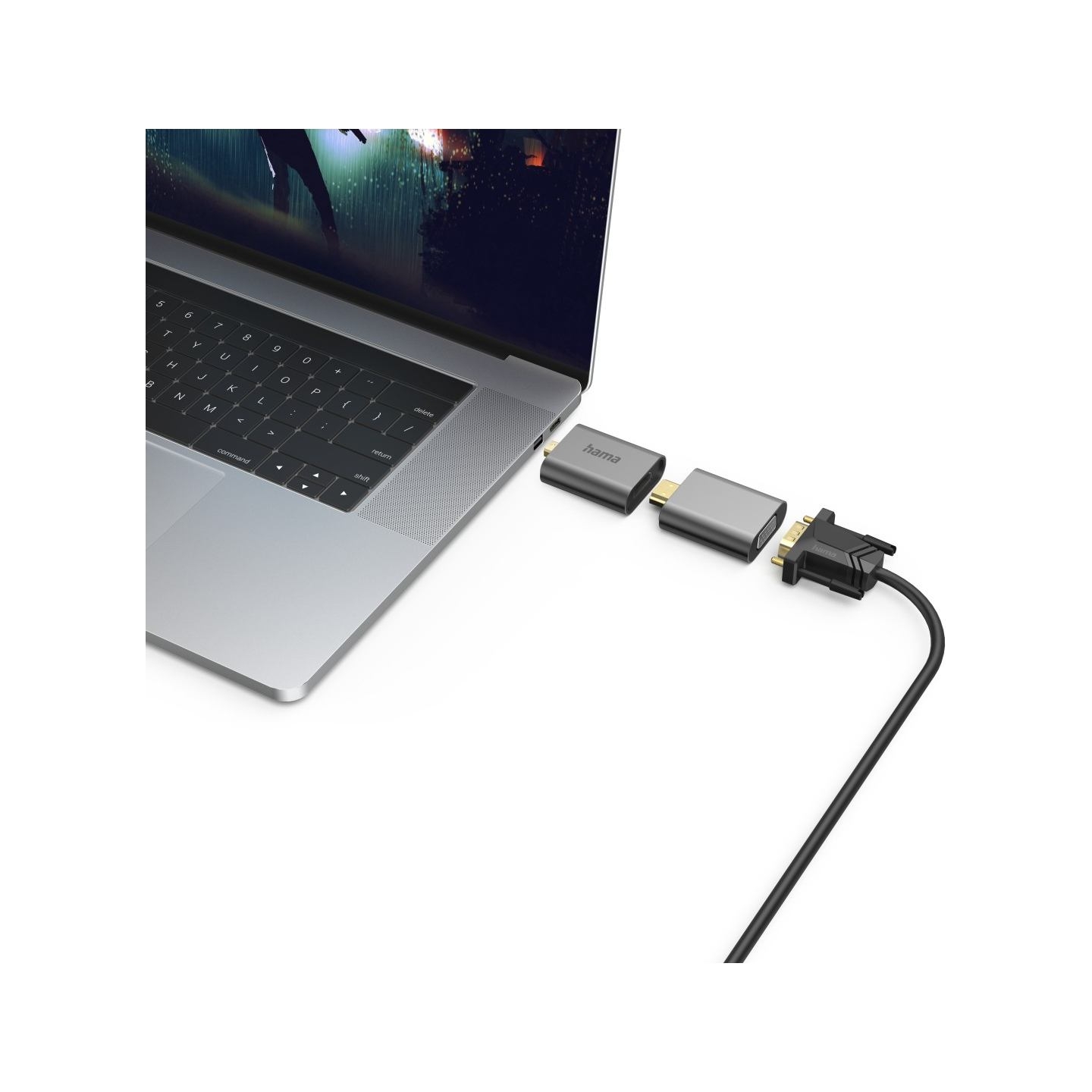Hama 00200306 6in1 Adapter Connect2Go, USB-C, Mini-DisplayPort, HDMI, VGA