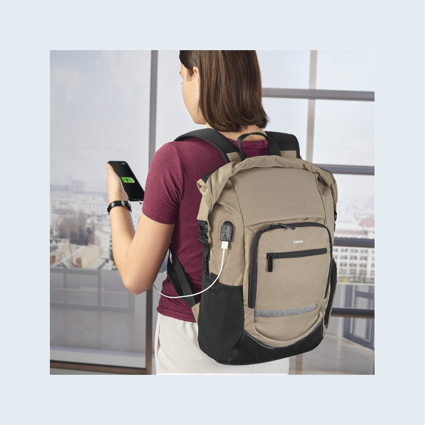 Hama 00217238 Terra Backpack 15.6 Beige