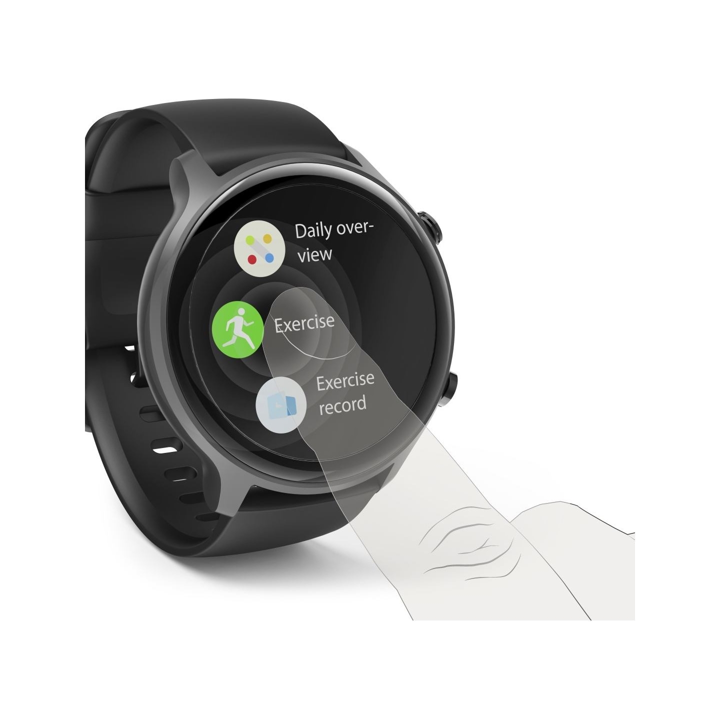 Hama 00178610 Fit Watch 6910 Black/Dark Grey