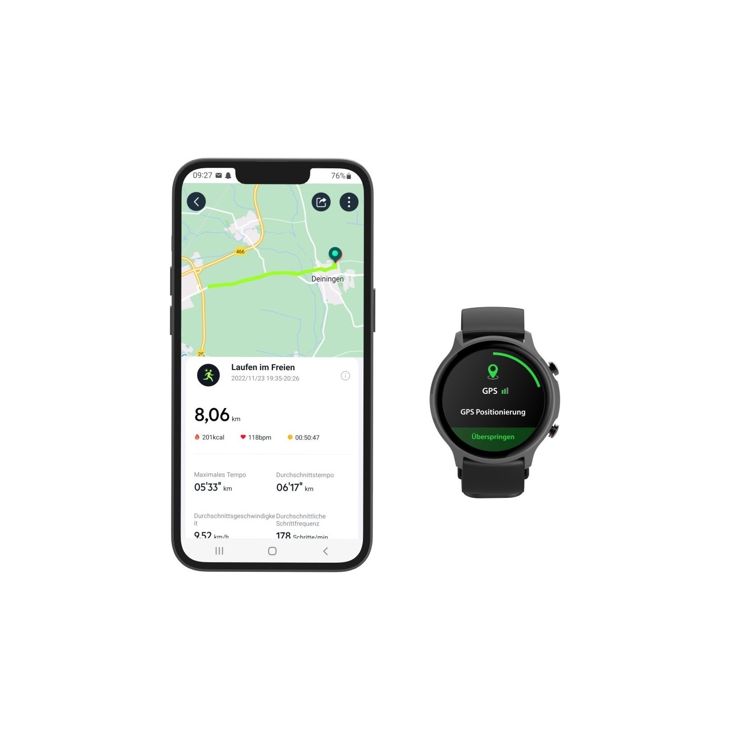 Hama 00178610 Fit Watch 6910 Black/Dark Grey