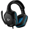 Logitech G432 Wired Gaming Headset 7.1 - LEATHERETTE - BLACK/BLUE - USB