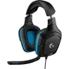 Logitech G432 Wired Gaming Headset 7.1 - LEATHERETTE - BLACK/BLUE - USB