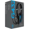 Logitech G432 Wired Gaming Headset 7.1 - LEATHERETTE - BLACK/BLUE - USB