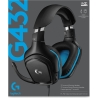 Logitech G432 Wired Gaming Headset 7.1 - LEATHERETTE - BLACK/BLUE - USB