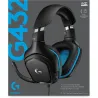Logitech G432 Wired Gaming Headset 7.1 - LEATHERETTE - BLACK/BLUE - USB