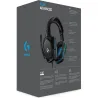 Logitech G432 Wired Gaming Headset 7.1 - LEATHERETTE - BLACK/BLUE - USB
