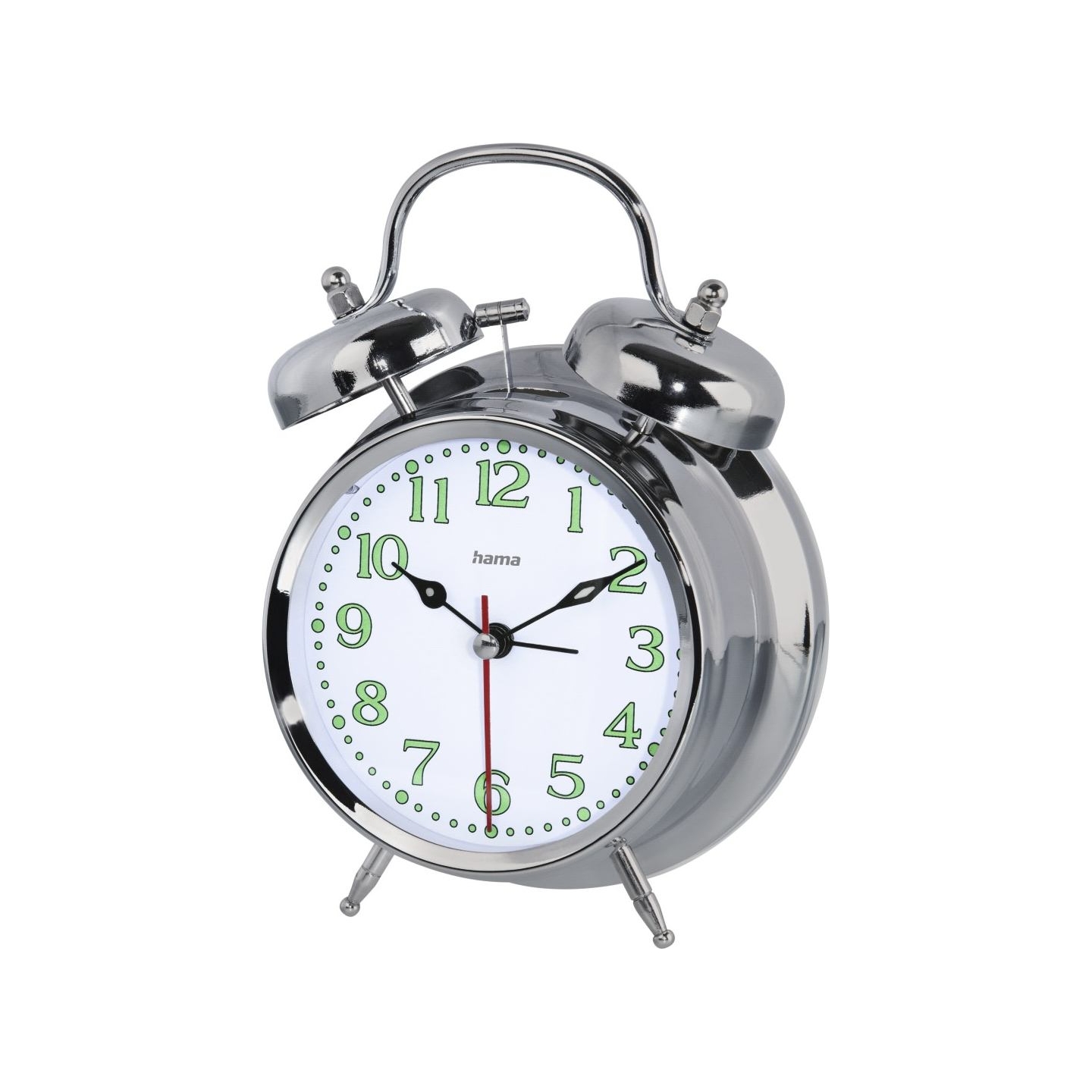 Hama 00186326 Nostalgia Alarm Clock Silver