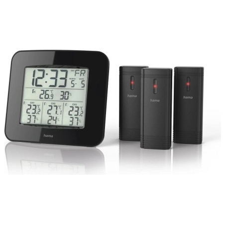 Hama 00186311 Weather station EWS-Trio Black