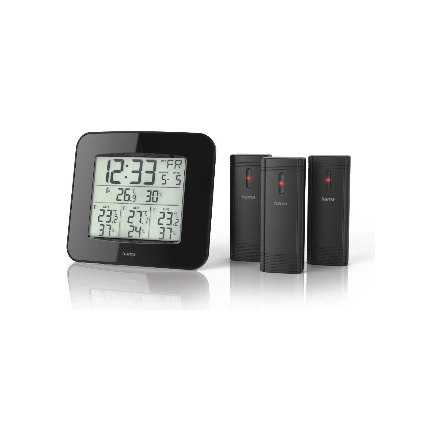 Hama 00186311 Weather station EWS-Trio Black