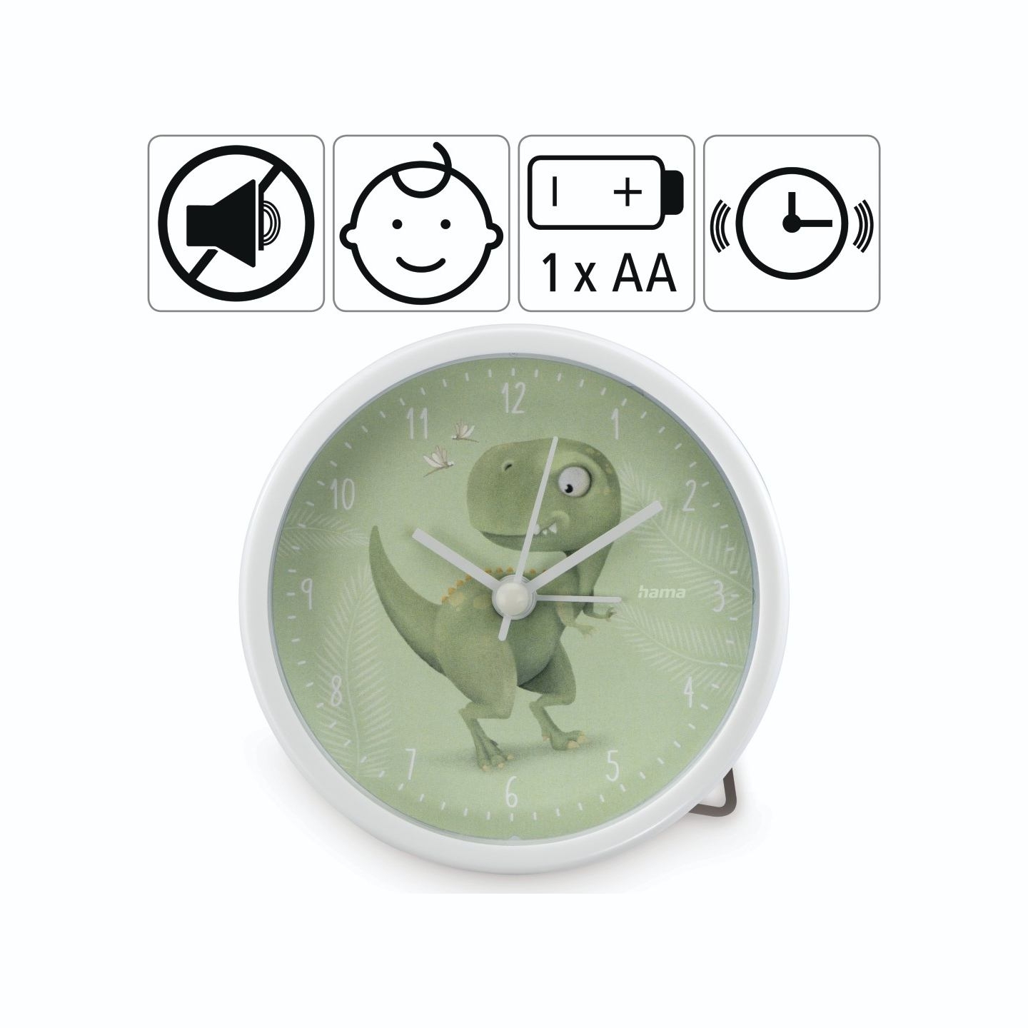 Hama 00186431 Happy Dino Alarm Clock