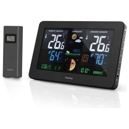 Hama 00186380 Weather station Premium Black