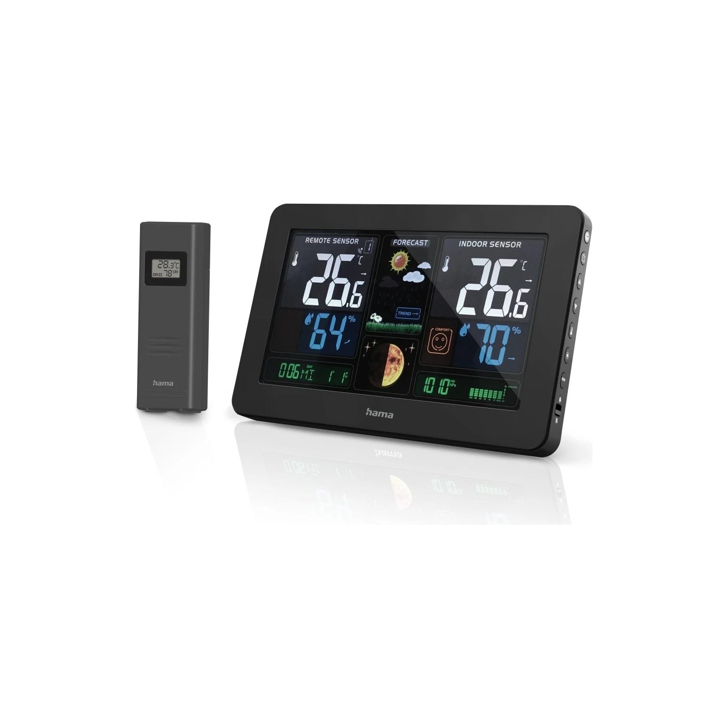 Hama 00186380 Weather station Premium Black