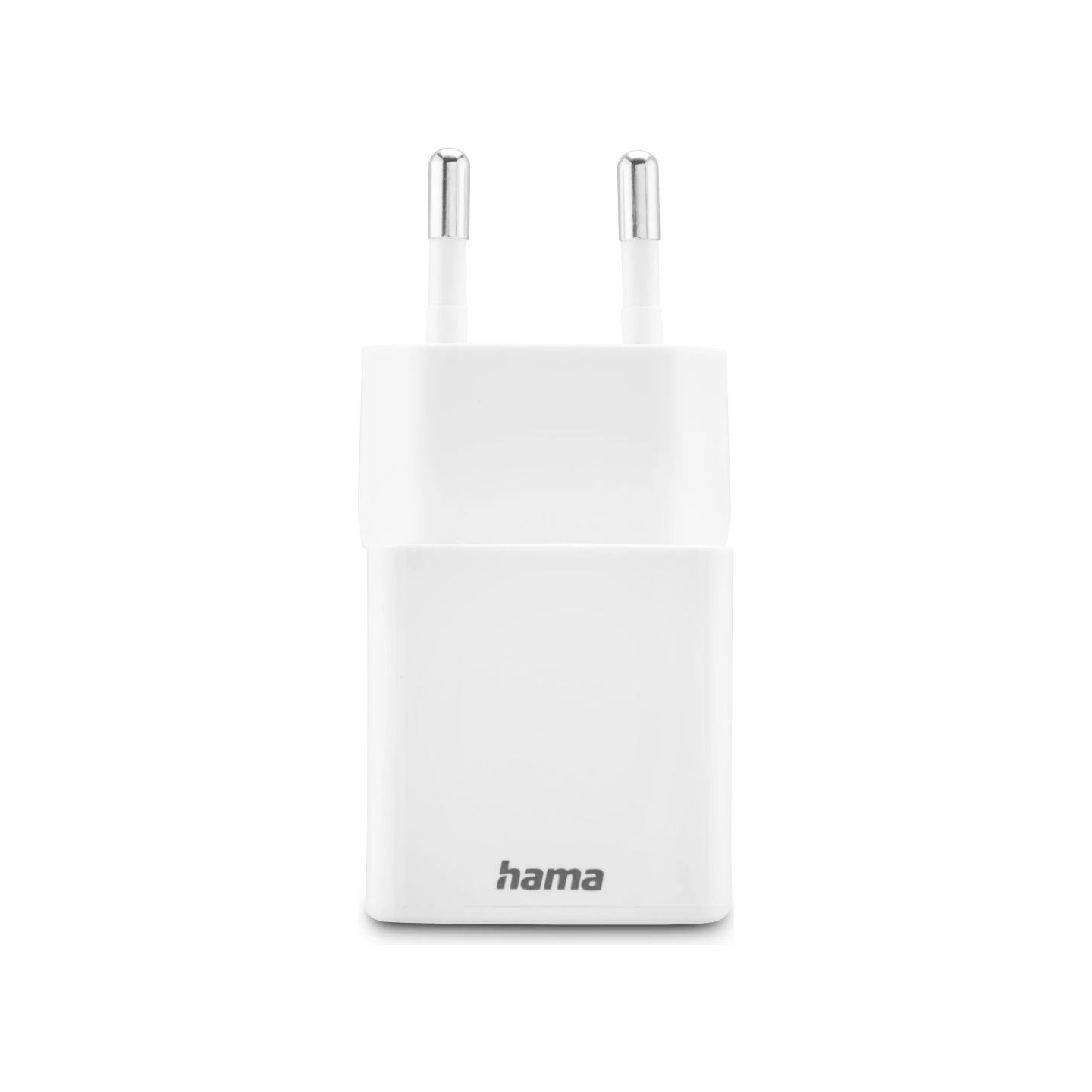 Hama 00201991 Fast Charger 1x USB-C 1x USB-A, Mini Charger, PD, 20W, White