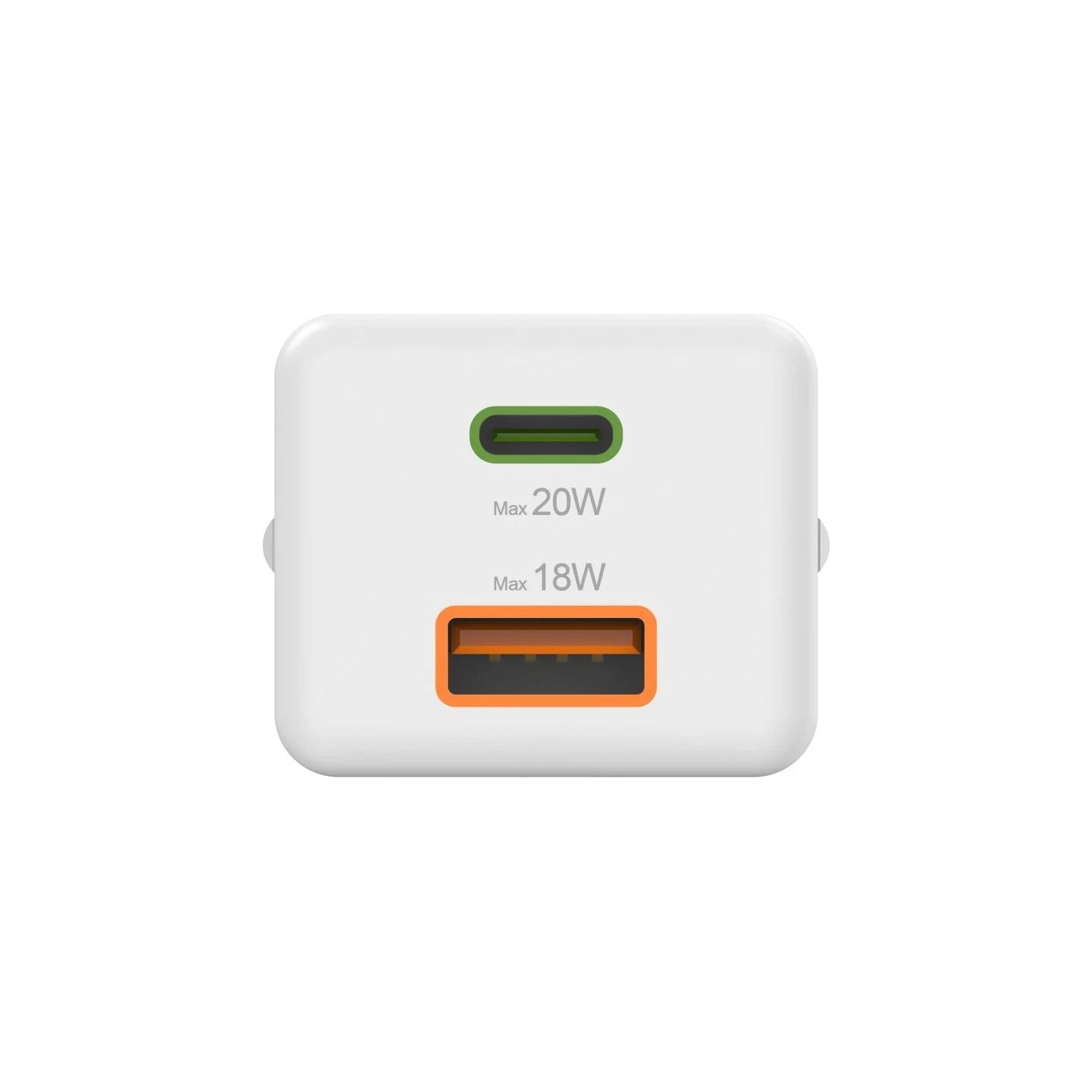Hama 00201991 Fast Charger 1x USB-C 1x USB-A, Mini Charger, PD, 20W, White