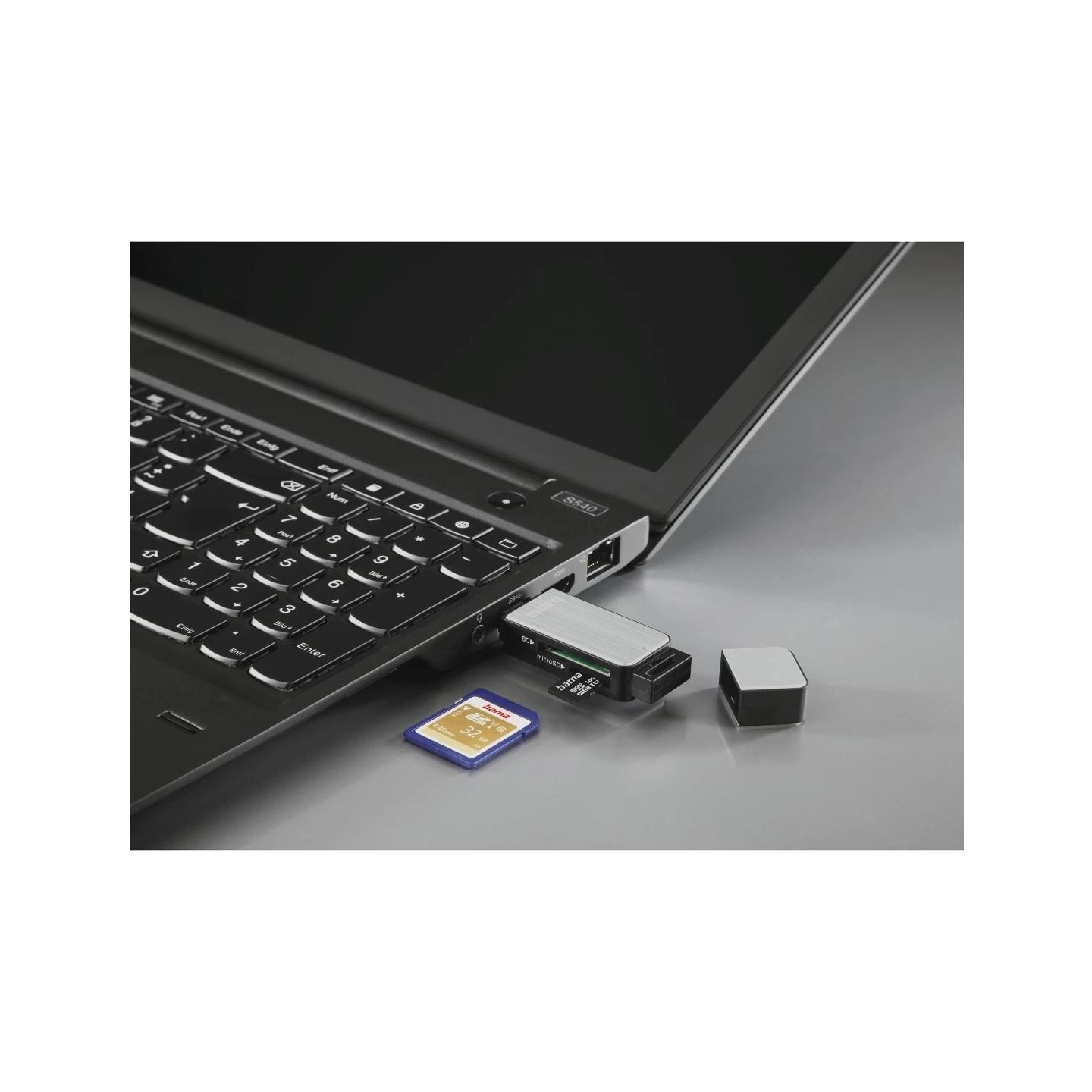Hama 00123900 USB 3.0 Card Reader Aluminium