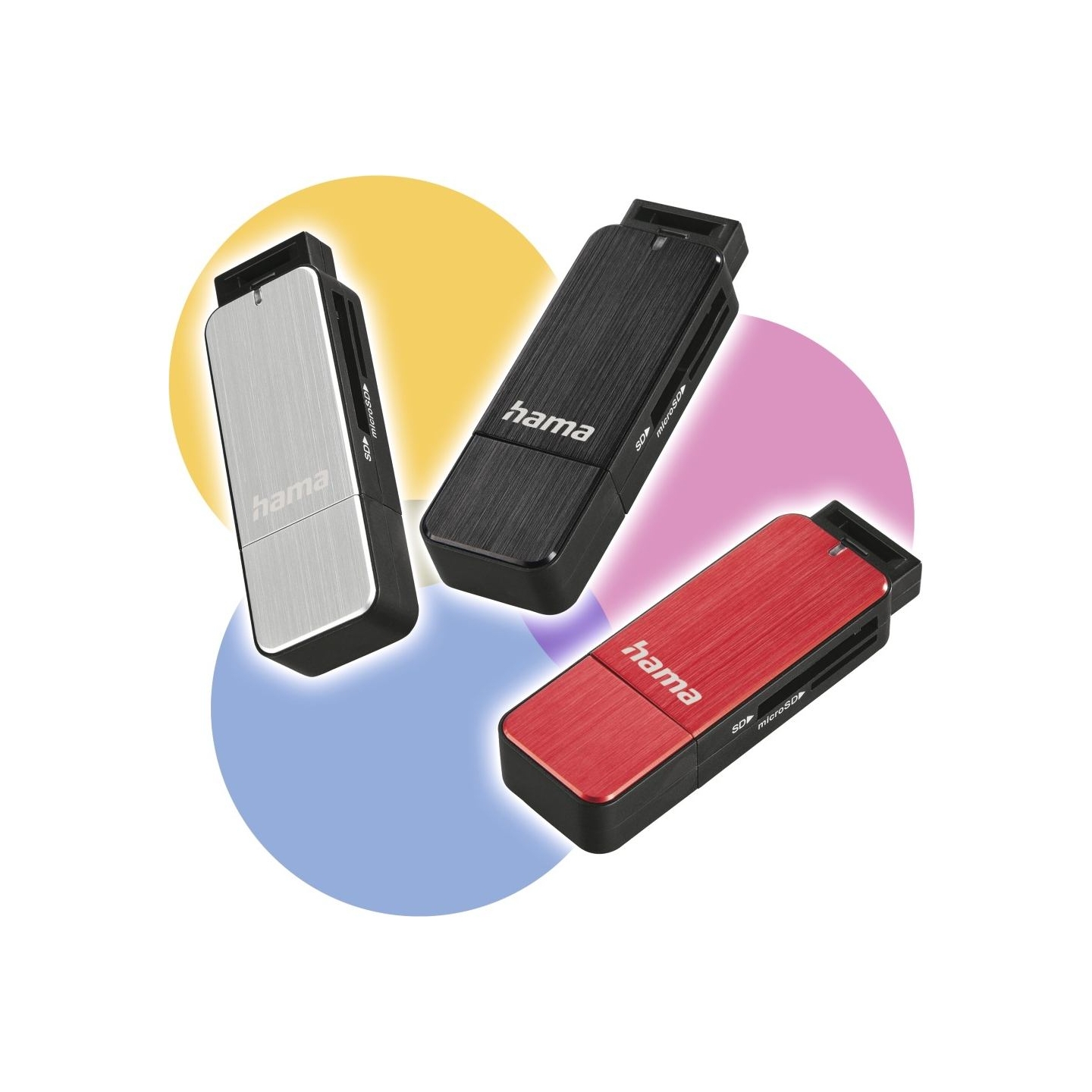 Hama 00123900 USB 3.0 Card Reader Aluminium