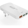 Hama 00201976 Flat Charger 220V With 2xUSB-C/USB-A  65W White