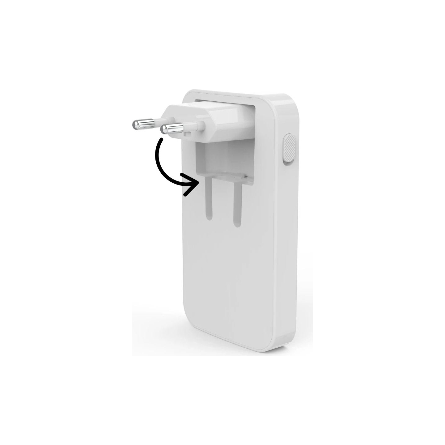 Hama 00201976 Flat Charger 220V With 2xUSB-C/USB-A  65W White