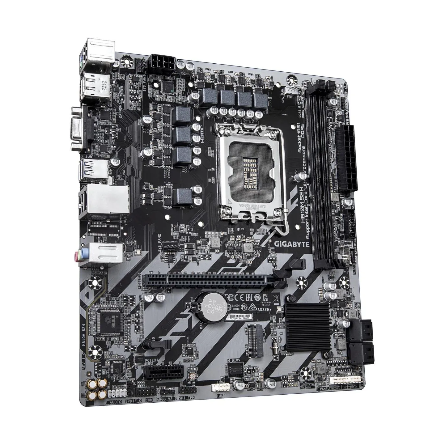 Gigabyte Mainboard|GIGABYTE|LGA1851|Micro-ATX|Memory DDR5|Memory slots 2|H810MS2H