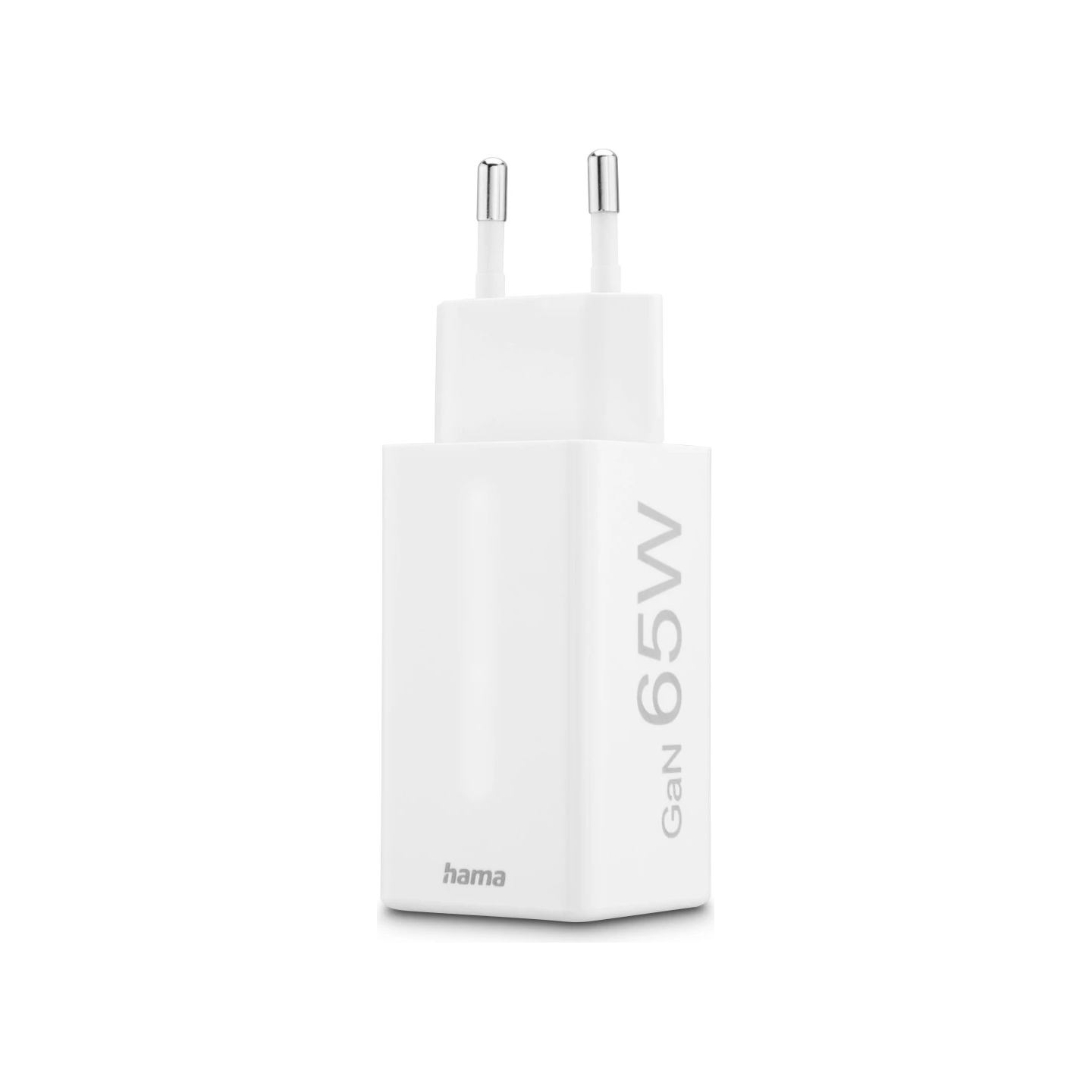 Hama 00201996 Fast Charger GaN, 2x USB-C, 1x USB-A, Mini Charger, PD, 65W, White