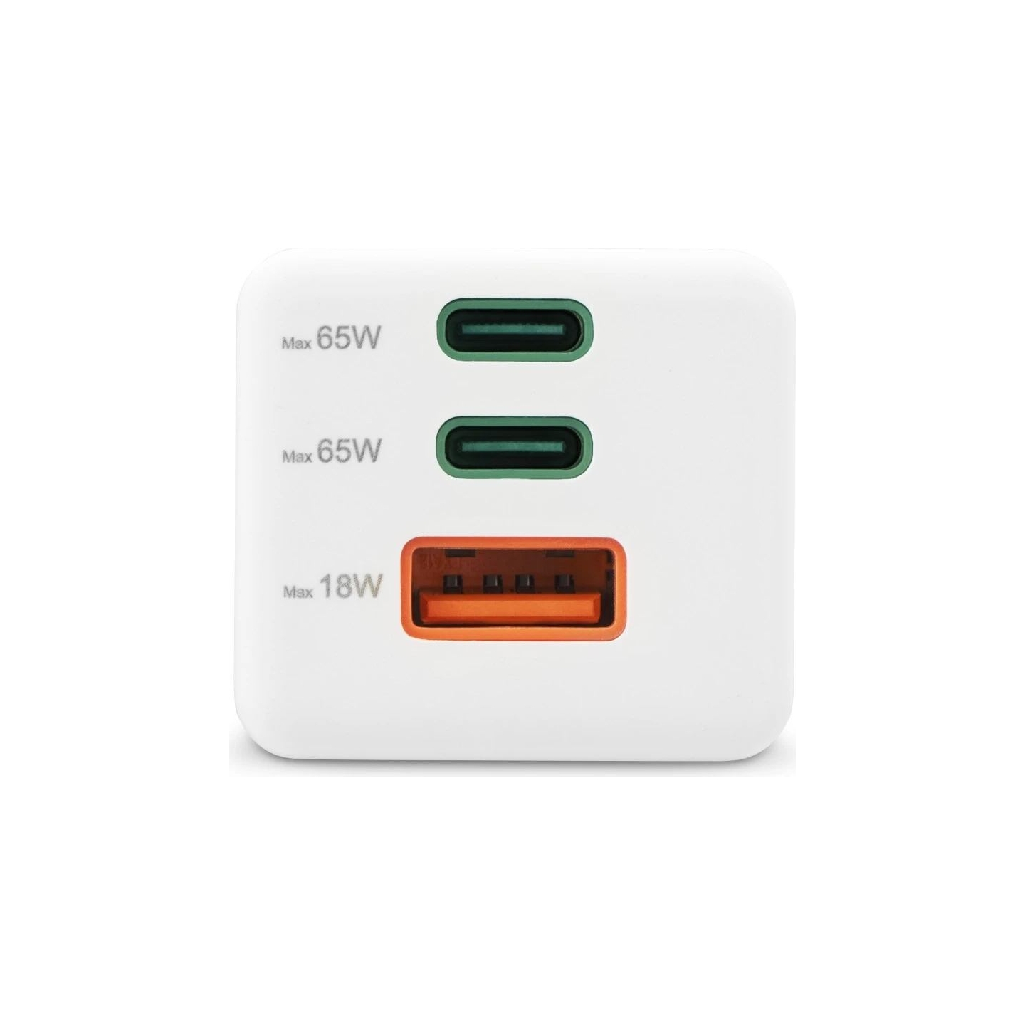 Hama 00201996 Fast Charger GaN, 2x USB-C, 1x USB-A, Mini Charger, PD, 65W, White