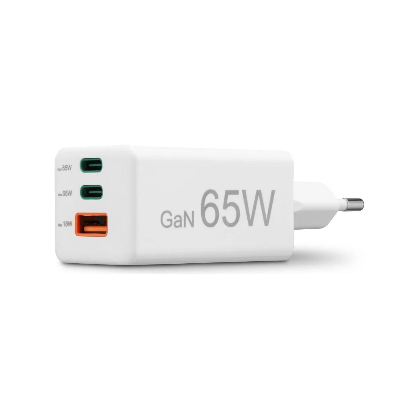 Hama 00201996 Fast Charger GaN, 2x USB-C, 1x USB-A, Mini Charger, PD, 65W, White