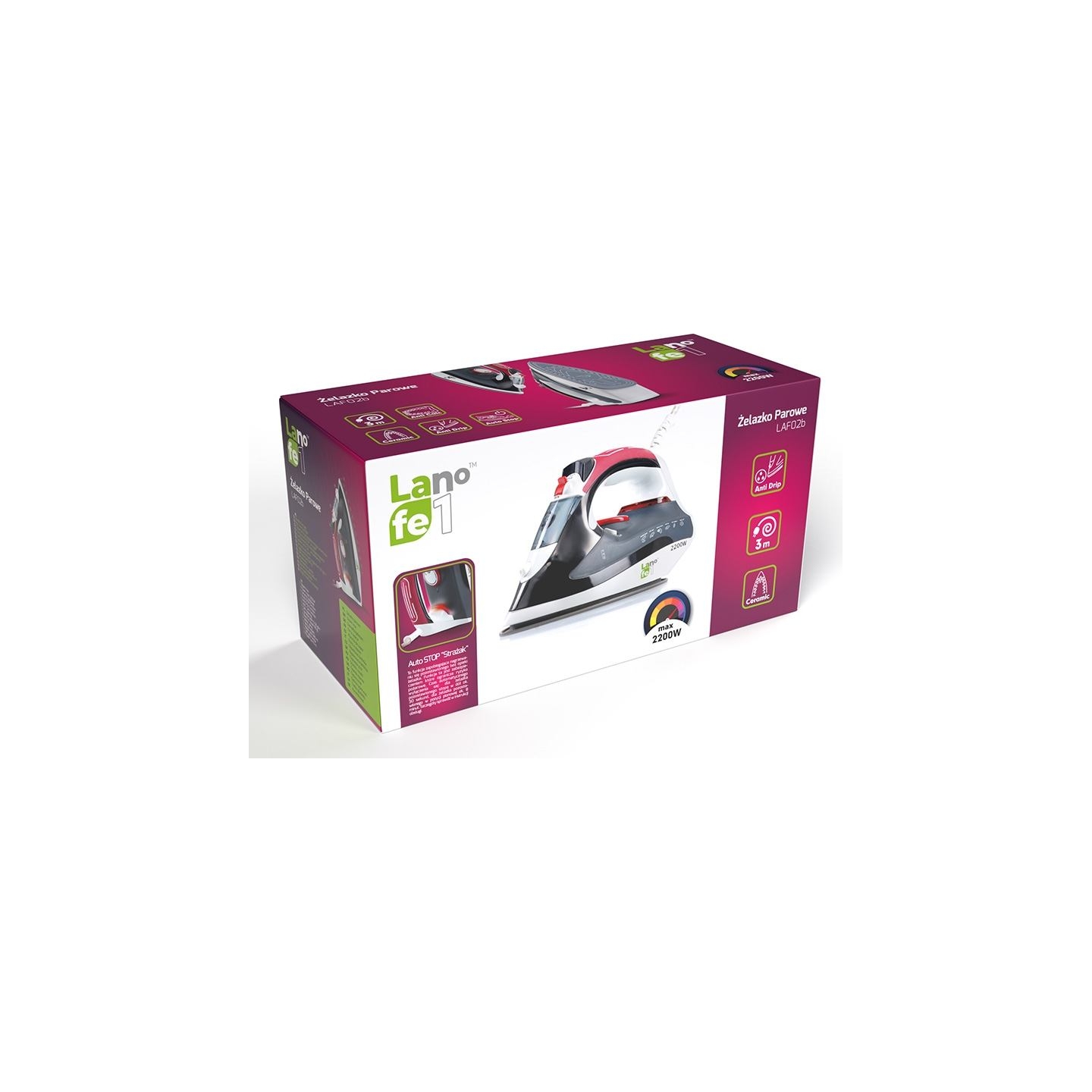 Lafe 44446 Steam Iron LAF02b