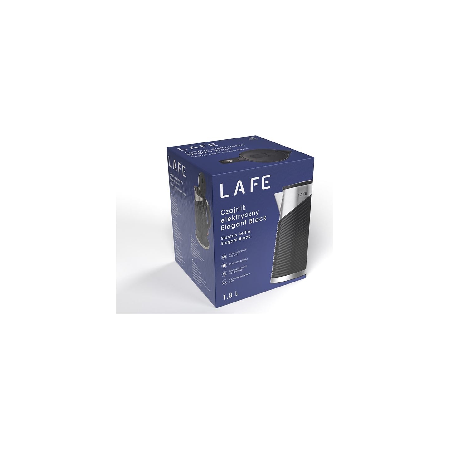 Lafe 47468 Electric Kettle Elegant Black 1,8 L