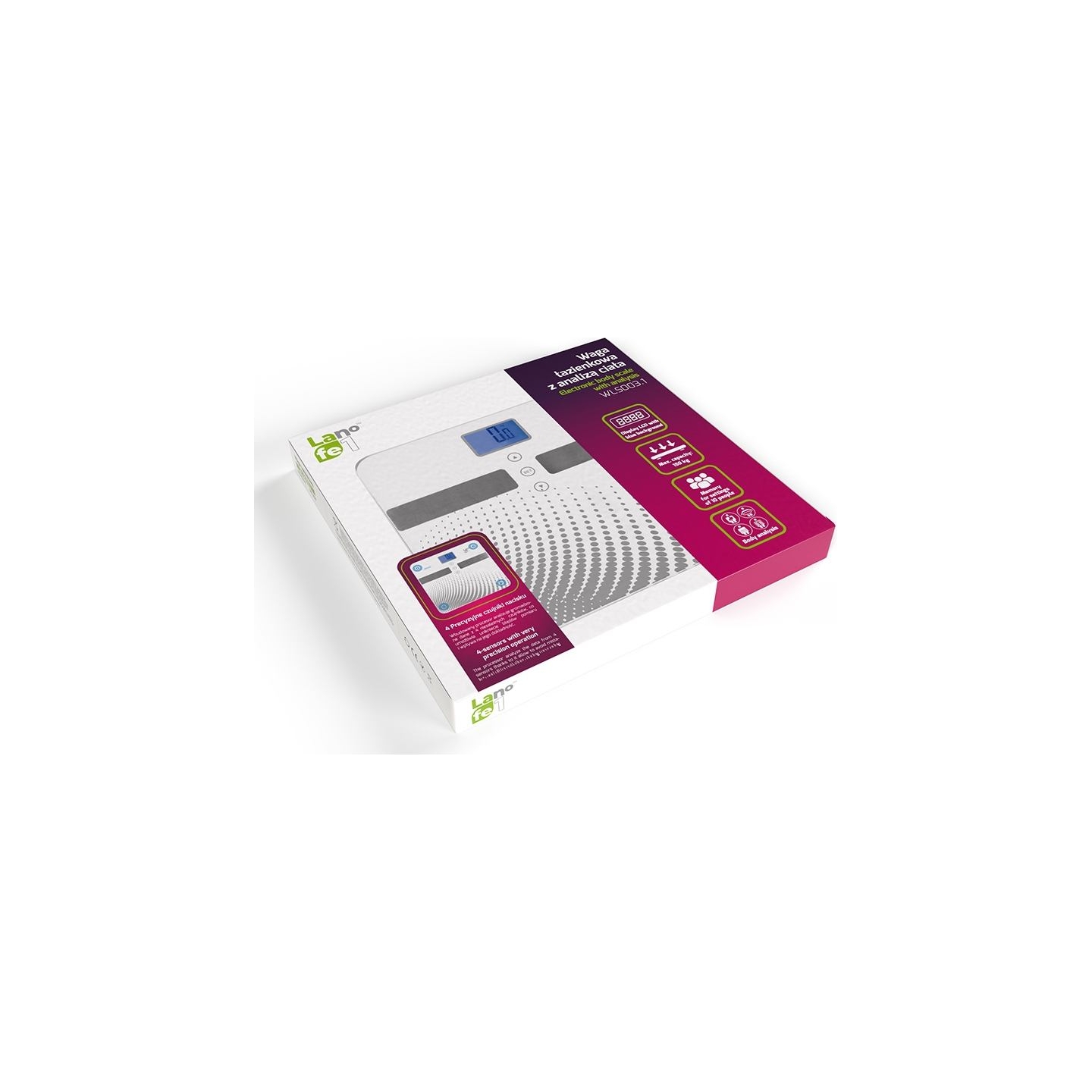 Lafe 46347 Electronic Body Scale With Analysis WLS003.1