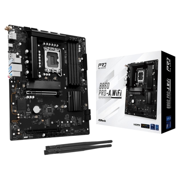 Asrock Mainboard|ASROCK|Intel B860 Express|LGA1851|ATX|Memory DDR5|Memory slots 4|1xPCI-Express 4.0 16x|1xPCI-Express 5.0 16x|1x