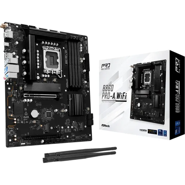 Asrock Motherboard B860 PRO-A WIFI s1851 4DDR5 ATX